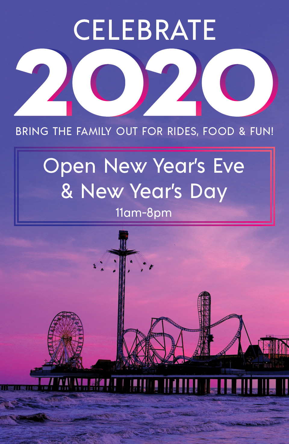 Celebrate 2020 - Open New Year's Eve