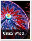 galaxy wheel at night